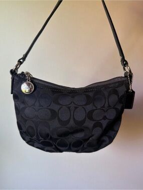 Coach Black Signature Jacquard Small crossbody Bag